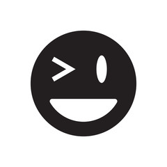 Emoticon icon logo vector design template