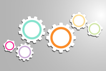 Gears background with technology concept