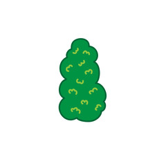 marihuana bud doodle icon, vector illustration