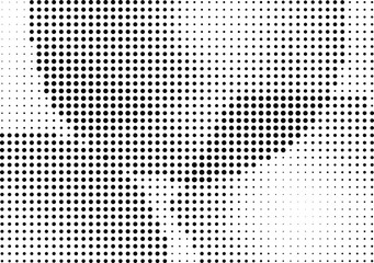 Abstract halftone dotted background. Monochrome grunge pattern with dot and circles.  Vector modern pop art texture for posters, sites, business cards, cover, postcards, labels, stickers layout.