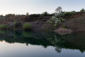 View with a reflection.