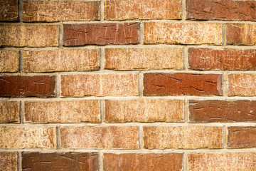 Texture of a wall made of bricks. Part of the structure, construction