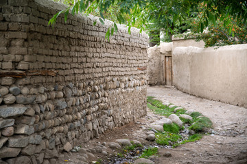Streets of Ishkashim in Afghanistan