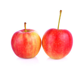 Red apple isolated on white background