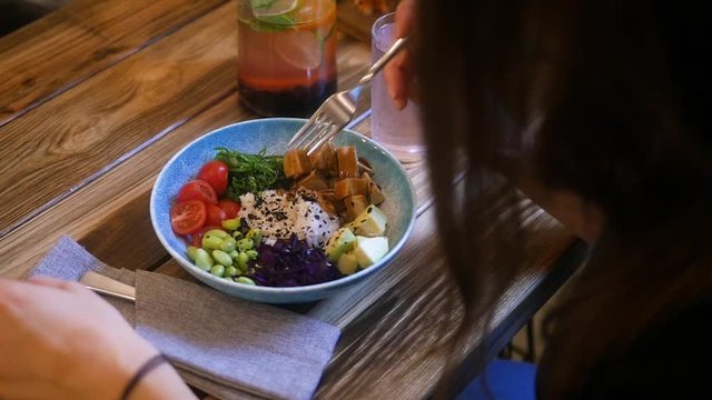 Vegan Buddha bowl. Lunch or dinner