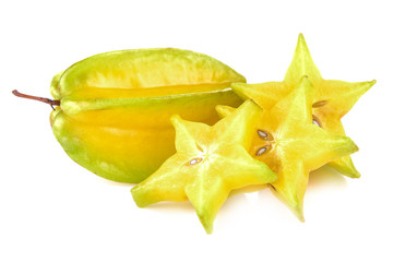 Fototapeta premium star apple fruit on white background