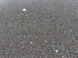 texture of pebbles in the sea