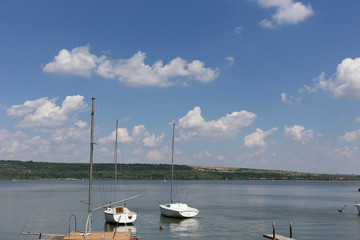 Beautiful view on the lake.