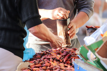 Frutas e legumes na feira