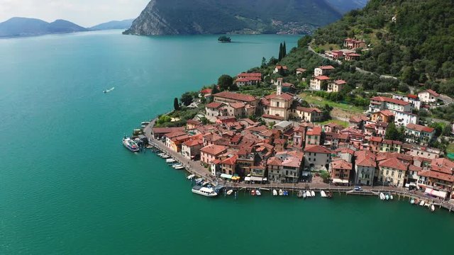 Aerial 4K - Iseo Lake (IT) - Peschiera Maraglio