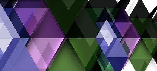 Colorful repeating triangles modern geometric in contemporary style on white background. Abstract geometric shape. Modern stylish texture