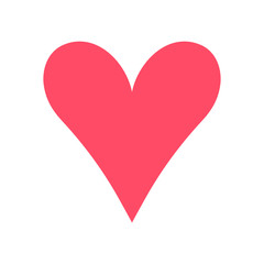 Heart. Flat icon. Vector illustration.