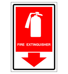 Fire Extinguisher Symbol Sign, Vector Illustration, Isolate On White Background Label. EPS10