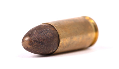 Very old bullet isolated