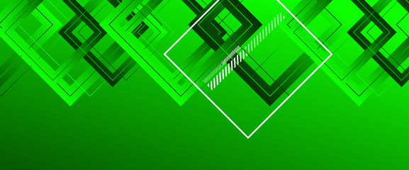 Abstract background with simple square or rectangle geometrical shapes. Geometric template with fluid gradients. Line design, technology concept. Vector Illustration For Wallpaper, Banner Background