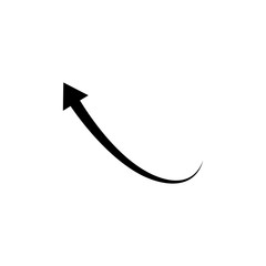 arrow indicates direction trendy flat design