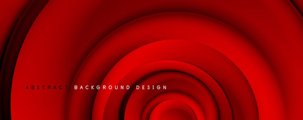 Vector 3d style abstract swirl circles, modern techno digital trendy abstract background. Vector Illustration For Wallpaper, Banner, Background, Card, Book Illustration, landing page