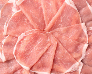 texture fresh pork sliced background