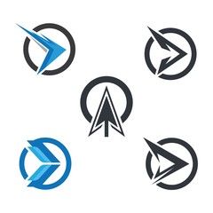 Arrow logo vector icon