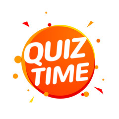 Quiz time icon concept. Vector sign ask game competition