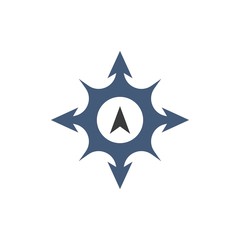Fototapeta premium Compass logo vector icon