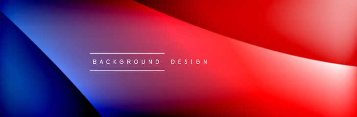 Flowing waves with 3d shadow effects and fluid gradients. Dynamic trendy abstract background. Vector Illustration