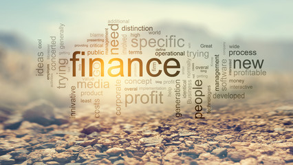 Business main terms . Mixed media