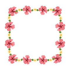 Fototapeta na wymiar decorative floral frame icon
