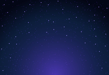 Vector sky star background night. Starry space universe wallpaper