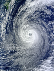 Eye of the Hurricane. Hurricane on Earth. Typhoon over planet Earth.. Category 5 super typhoon...