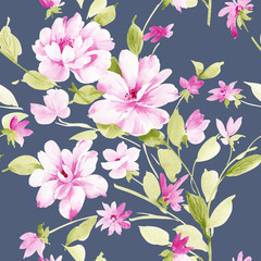 Watercolor flowers illustration