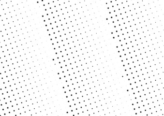 Abstract halftone dotted background. Monochrome futuristic grunge pattern, stars.  Vector modern optical pop art texture for posters, site, postcard, cover, labels, vintage sticker, mock-up layout.