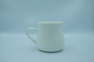 cup and saucer on white background
