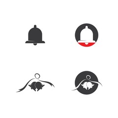 Christmas bell icon vector template