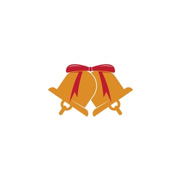 recommend clip art: Christmas bell icon vector template