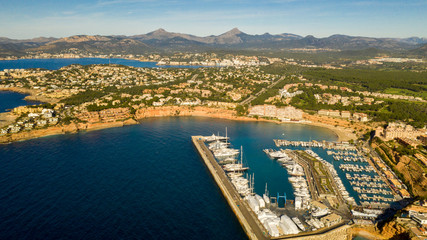Obraz premium yacht port Adriano Majorca Spain