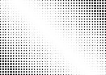 Abstract halftone dotted background. Monochrome pattern with square.  Vector modern futuristic texture for posters, sites, business cards, postcards, interior design, labels and stickers.