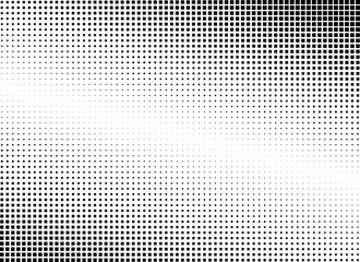 Abstract halftone dotted background. Monochrome grunge pattern with square.  Vector modern pop art texture for posters, sites, cover, business cards, postcards, grunge art, labels layout, stickers.