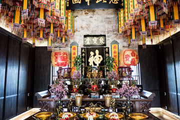 Bangkok Thailand DECEMBER 02 2019 ,Vintage Chinese room in  in Lhong 1919 Bangkok.