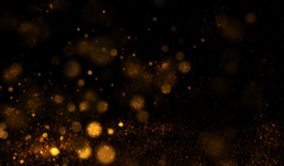 Fototapeta na wymiar Abstract background with golden particles
