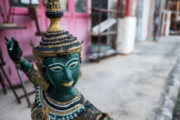Fototapeta premium Statue of Rama in the story of Ramaya.