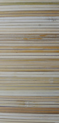 Rural background from light wooden planks in horizontal parallel pattern. Wood wall facade fragment texture.