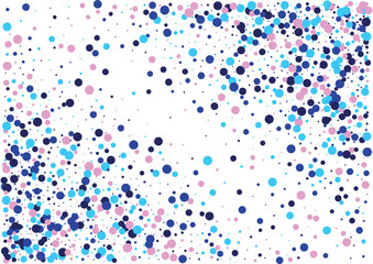 Festive color round confetti background. Abstract frame confetti texture for holiday, postcard, poster, website, carnivals, birthday and children's parties. Cover confetti mock-up. Wedding card layout