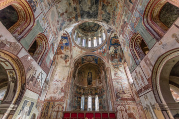 Fototapeta na wymiar Inside of the dome of the Bagrati Cathedral in Georgia
