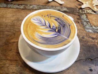 cup of coffee on table