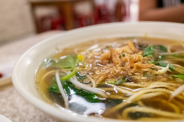pork, pickled mustard green noodles