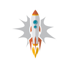 space travel rocket ship science vector art