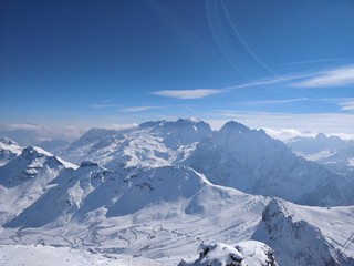 alps in winter
