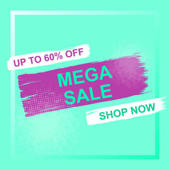 Sale banner template design. Big sale special offer. End of season special offer banner. Flash discount template promotion design. Vector illustration. Business label percent vector illustration.