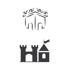 Fototapeta premium Castle Logo Template vector symbol